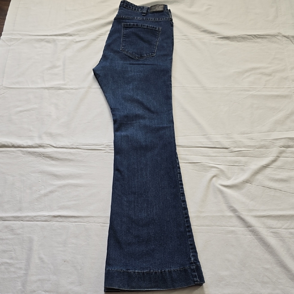 L&B Dark Blue Flare Jeans - Picture 13 of 15